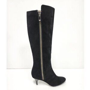 Calvin Klein Women's High-Heeled Suede Black Boot Size 6.5
